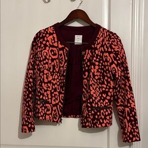 GAP Women's Vibrant Red and Black Blazer